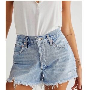 AGOLDE PARKER VINTAGE CUT OFF SHORT IN SWAPMEET 29